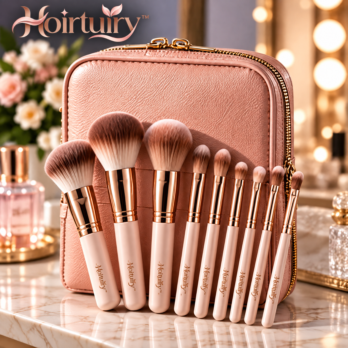 Hoirtuiry™ Complete Makeup Brush Set with Travel Organizer