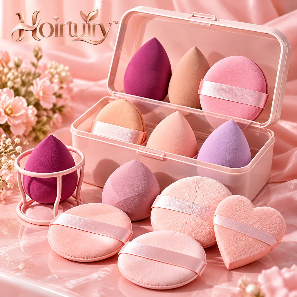 Hoirtuiry™ Beauty Sponge & Makeup Puff Set for Smooth, Even Application